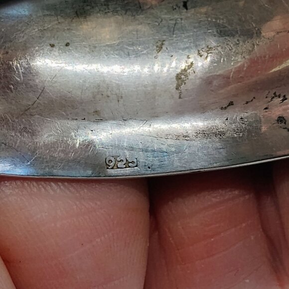 Vintage Sterling Silver Cuff Bracelet Celtic Style Braided Edge Swirl Design - Picture 7 of 9